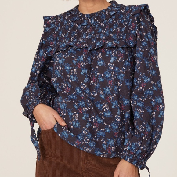 Sea New York Tops - Sea New York Tilly Smocked Top, S